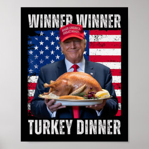 Affiche Vainqueur Turquie Dîner Humour Drôle Trump que Tru