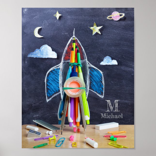 Affiche Vaisseau spatial à thème spatial ~ Enfants de mono (Devant)