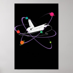 Affiche Vaisseau spatial dans l'espace
