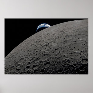 Affiche Vaisseau spatial Orion Earthset Mission Artemis Lu