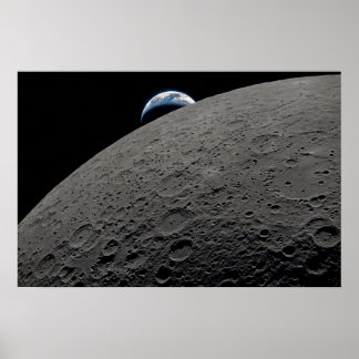 Affiche Vaisseau spatial Orion Earthset Mission Artemis Lu