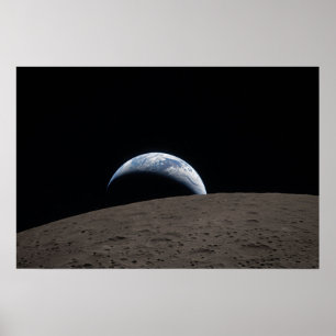 Affiche Vaisseau spatial Orion Earthset Mission Artemis Lu