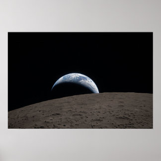 Affiche Vaisseau spatial Orion Earthset Mission Artemis Lu