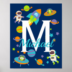 Affiche Vaisseau spatial pour enfants