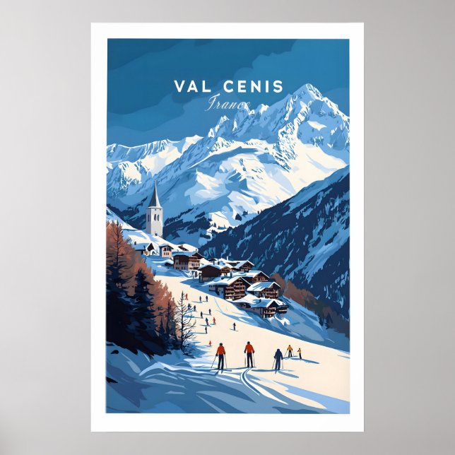 Affiche Val Cenis Ski Print 1 (Devant)