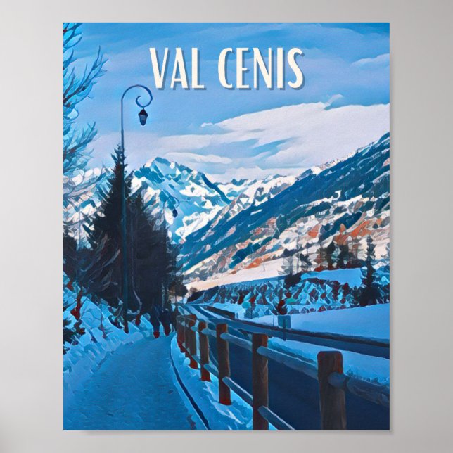 Affiche Val-Cenis Station de ski (Devant)