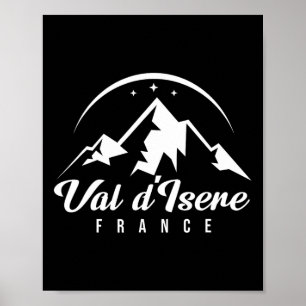 Affiche Val D'isere France Station de ski Ski Snowboard