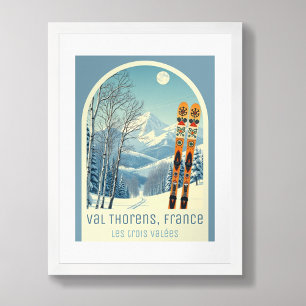 Affiche Val Thorens France Les trois Vallées