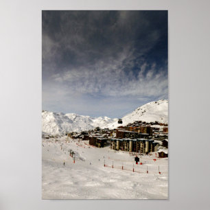 Affiche Val Thorens Trois Vallées Alpes françaises France