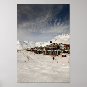 Affiche Val Thorens Trois Vallées Alpes françaises France