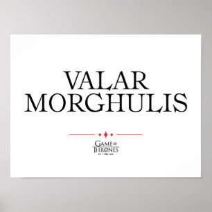 Affiche Valar Morghulis