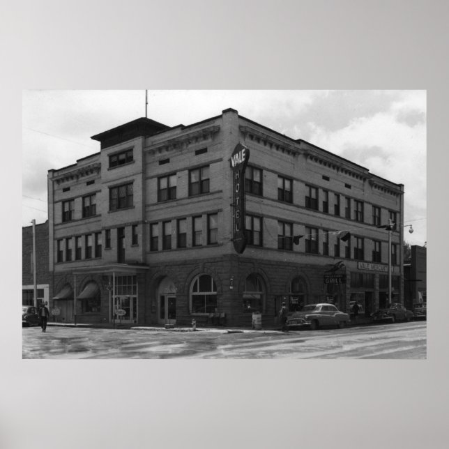 Affiche Vale, Oregon Vue de l'hôtel Vale Photographie (Devant)