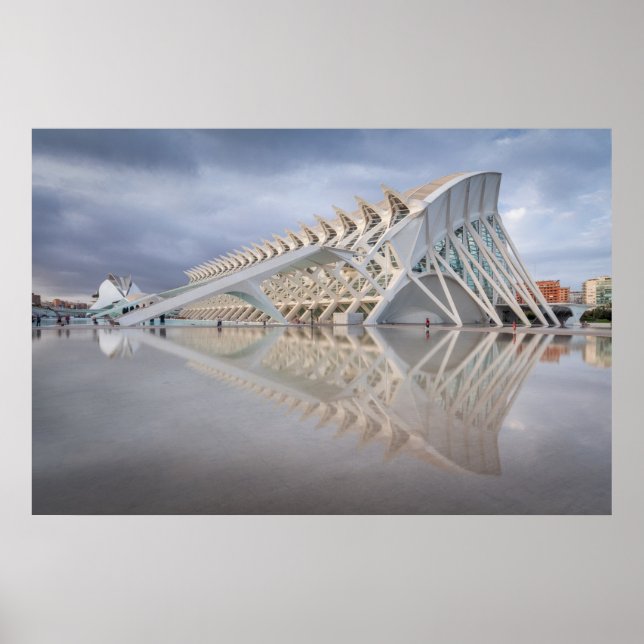 Affiche Valencia Spain City of Arts and Science Calatrava (Devant)