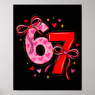 Affiche Valentin 67 Six Sept Cœur Coquette Arc Valentin