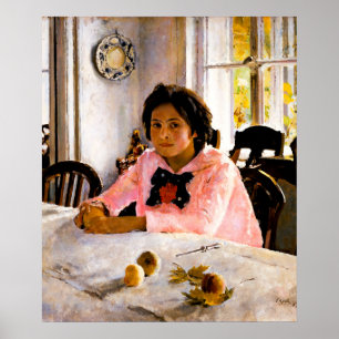 Affiche Valentin Serov : Une fille avec des pêches