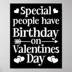 Affiche Valentine Anniversaire Femmes Filles Nées Sur Vale
