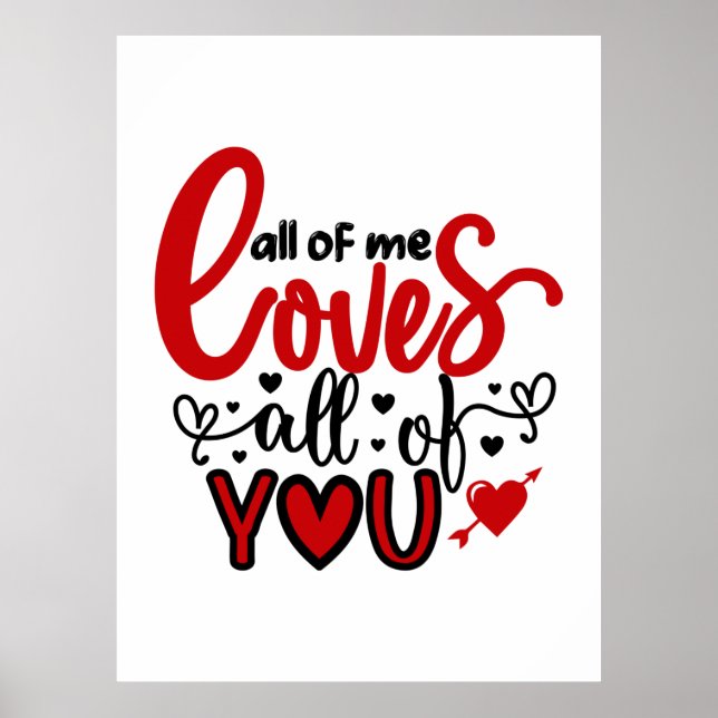 Affiche Valentine Art All Me Aime Tous (Devant)