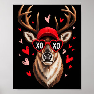 Affiche Valentine Buck Camo Deer Retro Hunting Boys Cap