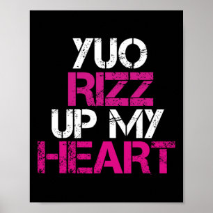 Affiche Valentine drôle couple Rizzler Rizz tenue de tous