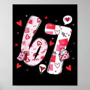 Affiche Valentine drôle Six Seven 6 7 Meme Hommes Femmes E