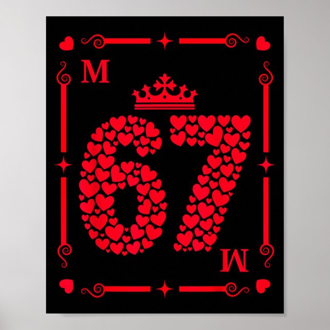 Affiche Valentine’s Day 67 Filled With Hearts Card Six Sev (Devant)