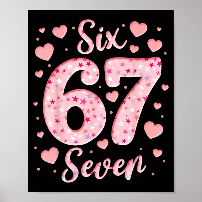 Affiche Valentine’s Day 67 Meme Filled With Hearts Funny S (Devant)