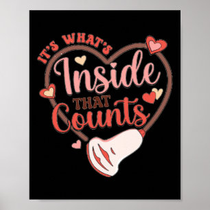 Affiche Valentine Sonographie Tech Transducteur de coeur U