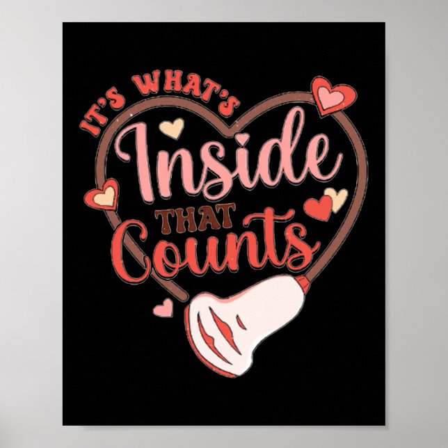 Affiche Valentine Sonographie Tech Transducteur de coeur U (Devant)