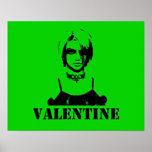 Affiche Valentine (Stenciled) (Devant)