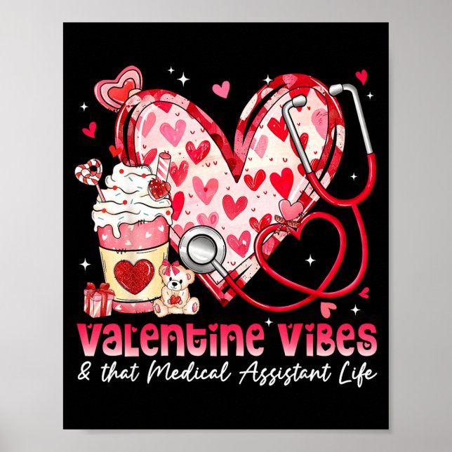 Affiche Valentine Vibes &amp; That Medical Istant Life Gir (Devant)