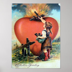 Affiche Valentine victorienne