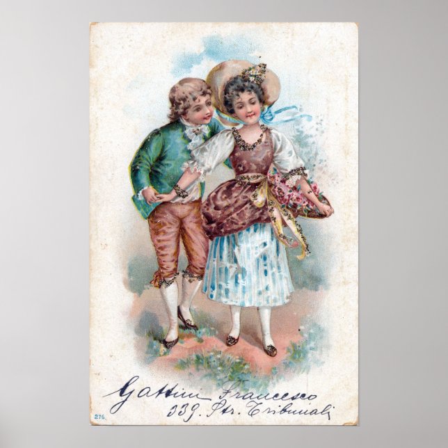 Affiche Valentine vintage (Devant)