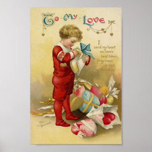 Affiche Valentine vintage
