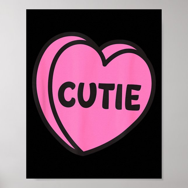 Affiche Valentines Day Candy Sweet Hearts Love Cutie  (Devant)