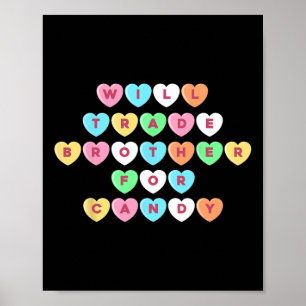 Affiche Valentines Day Fera Le Commerce Frère Pour Candy F