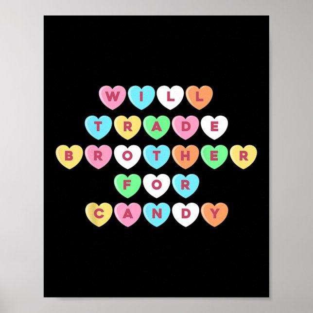 Affiche Valentines Day Fera Le Commerce Frère Pour Candy F (Devant)