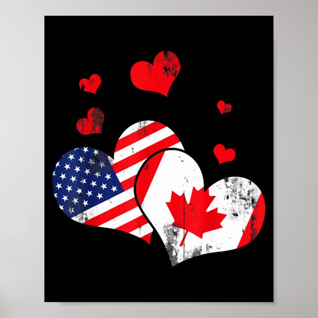 Affiche Valentine's Day Gift Maple Leaf Canada  (Devant)