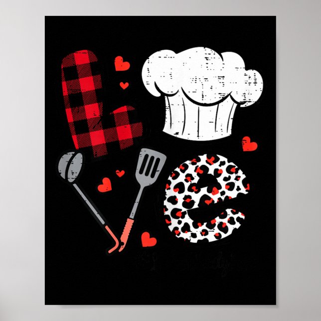 Affiche Valentines Day Love Lunch Lady Life School Cafeter (Devant)