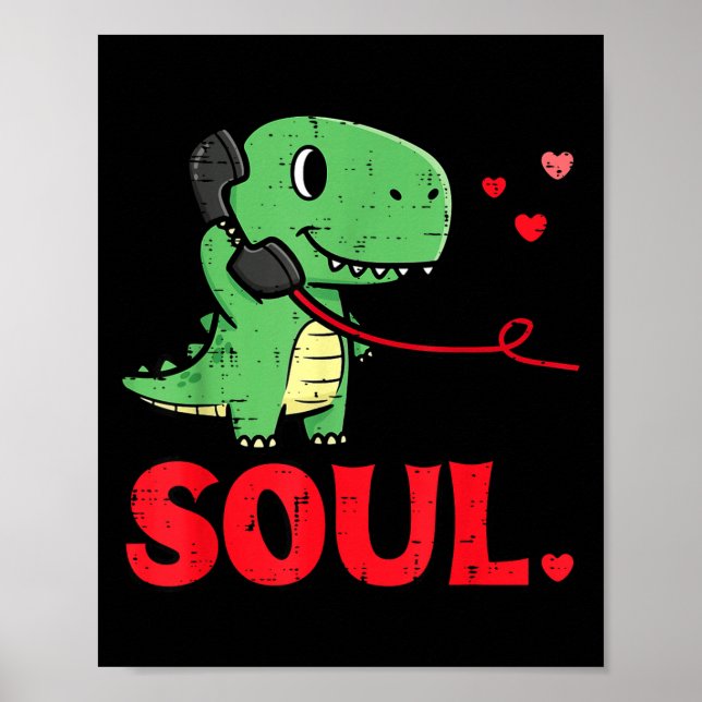 Affiche Valentines Day Matching Soulmates Soul Dino Trex C (Devant)