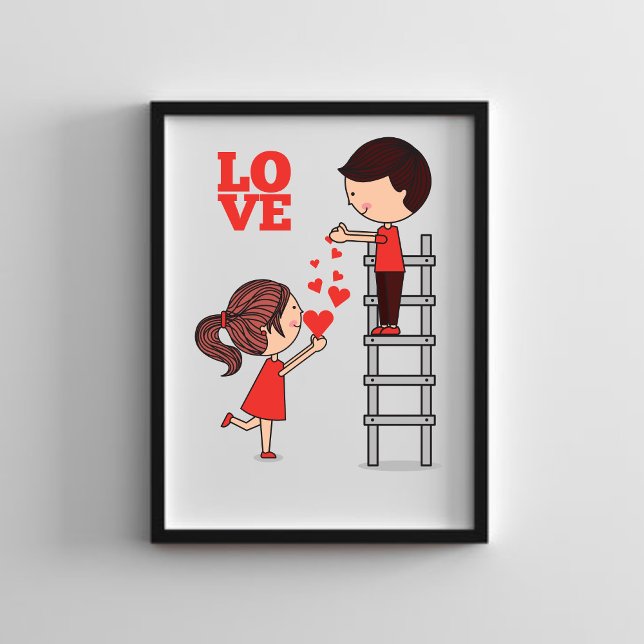 Affiche "Valentine's Day PNG Art - Romantic Graphics" (Créateur téléchargé)