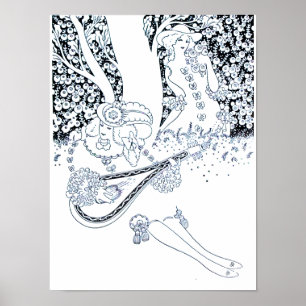 AFFICHE VALENTINE'S DAY ROMANCE,ROMANTIC LOVERS IN NATURE