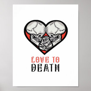 Affiche Valentines esthétiques Jusqu'à la mort Faisons-nou
