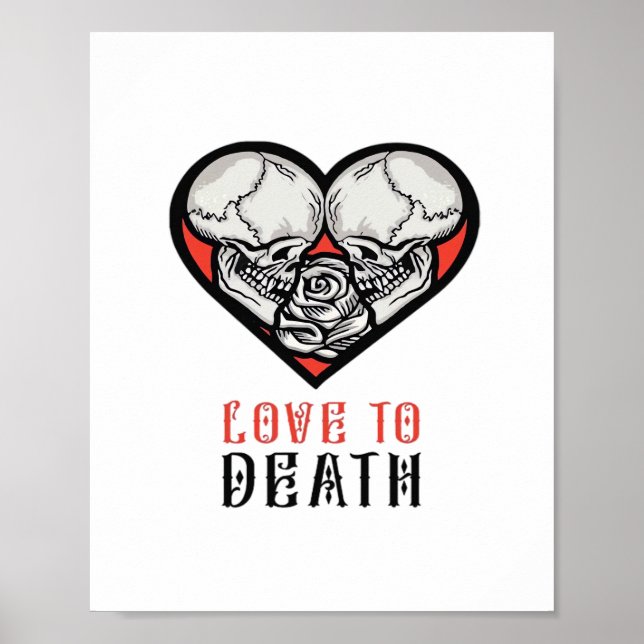 Affiche Valentines esthétiques Jusqu'à la mort Faisons-nou (Devant)
