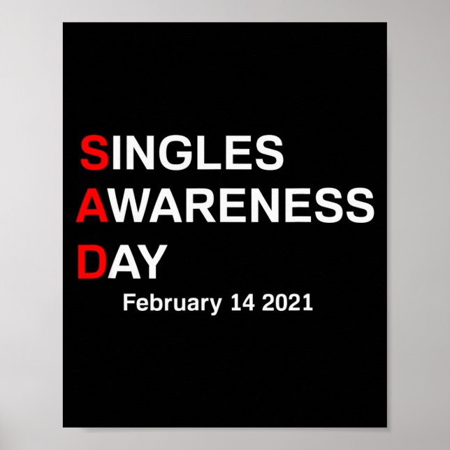 Affiche Valentines Singles Awareness Day  (Devant)