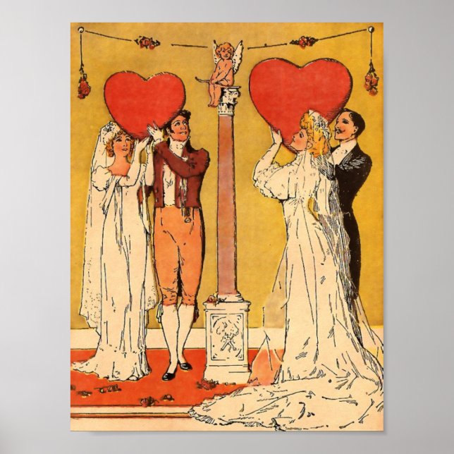 Affiche Valentines vintages (Devant)