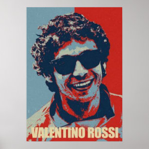 Affiche valentino rossi, légende moto gp, le docteur 46,