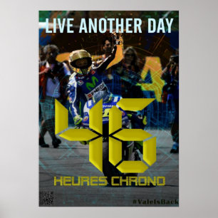 Affiche valentino rossi, légende moto gp, le docteur 46, r