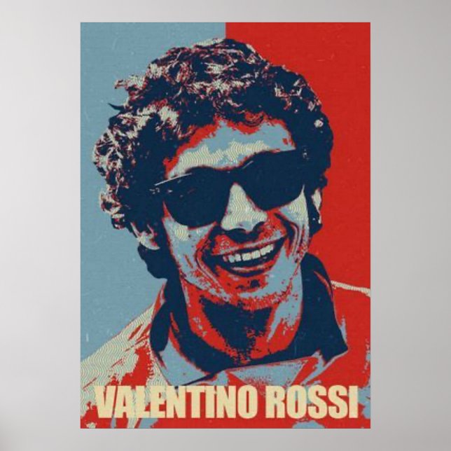 Affiche valentino rossi, moto gp legend,    the doctor 46, (Devant)