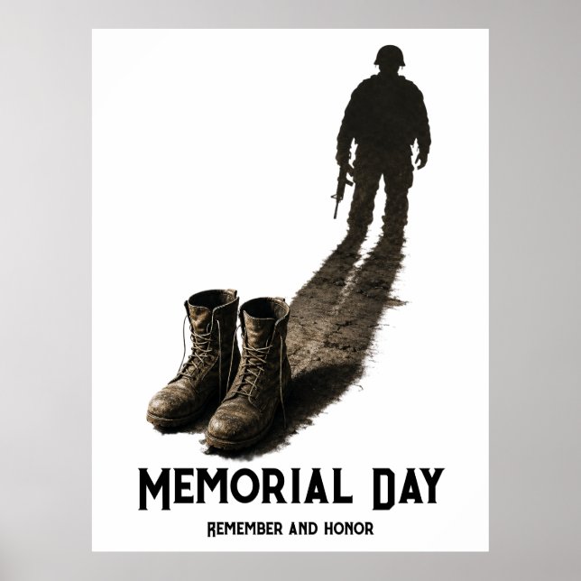 Affiche Valeur Silencieuse – Hommage de la Journée du Souv (Devant)