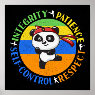 Affiche Valeurs des arts martiaux - Garçons Karate Mindset